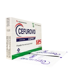 Thuốc kháng sinh trị ký sinh trùng CEFUROVID 125 - Cefuroxim 125mg