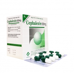Thuốc kháng sinh trị ký sinh trùng Cephalexin 500mg