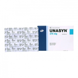Thuốc kháng sinh Unasyn 375mg, Hộp 8 viên