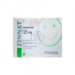 Thuốc kháng sinh Zinnat 125mg - Cefuroxim 125mg, Hộp 10 gói