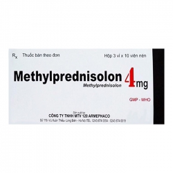 Thuốc kháng viêm 120 Armephaco Methylprednisolon 4mg, Hộp 30 viên