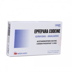 Thuốc kháng viêm Epfepara codeine - Acetaminophen 500mg