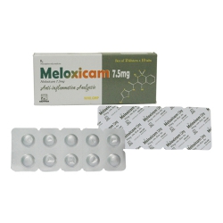 Thuốc tri thấp khớp Meloxicam 7.5mg Nadyphar, Hộp 20 viên