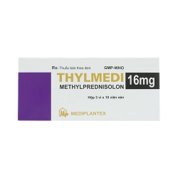 Thuốc kháng viêm Thylmedi 16 - Methylprednisolone 16mg, Hộp 3 vỉ × 10 viên
