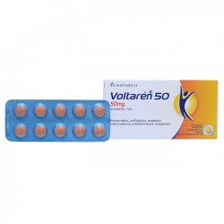 Thuốc kháng viêm Voltaren 50 - Diclofenac Natri 50mg, Hộp 10 vỉ × 10 viên