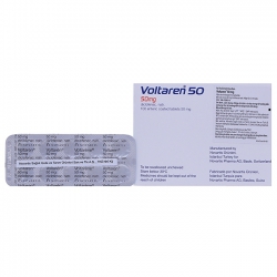 Thuốc kháng viêm Voltaren 50 - Diclofenac Natri 50mg, Hộp 10 vỉ × 10 viên