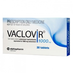 Thuốc kháng virus Valovir 1000, Hộp 30 viên