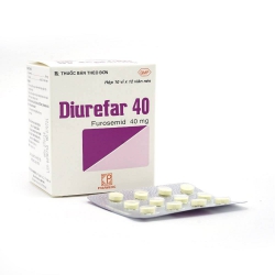 Thuốc lợi tiểu Diurefar 40 | Hộp 10 vỉ x 12 viên