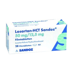 Thuốc Losartan HCT Sandoz 50mg/12,5mg, Hộp 20 viên
