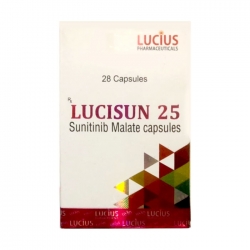 Thuốc Lucisun 25mg Sunitinid, Hộp 28 viên