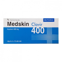 Thuốc Medskin Clovir 400 DHG, Hộp 60 viên