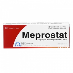 Thuốc Meprostat 75, Clopidogrel 75mg, Hộp 20 viên