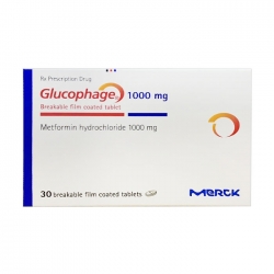 Thuốc Merck Glucophage 1000mg, Hộp 30 viên