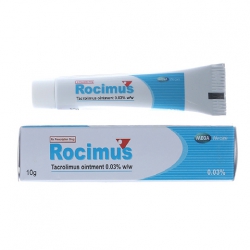 Thuốc mỡ bôi ngoài da Rocimus 0,03% | Hộp 1 tuýp 10g