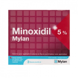 Minoxidil Mylan 5%, 3 Lọ x 60ml