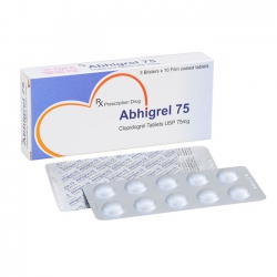 Thuốc ngăn ngừa nhồi máu cơ tim ABHIGREL 75 – Clopidogrel 75mg