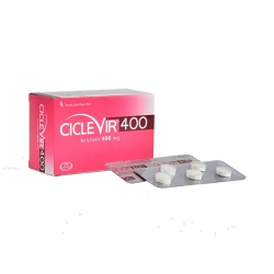 Thuốc nhiễm khuẩn Ciclevir - Aciclovir 400mg, Hộp 50 viên