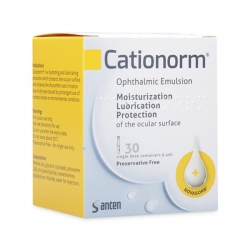 Thuốc nhỏ mắt dưỡng ẩm Cationorm SDU 0,4ml, Hộp 30 ống