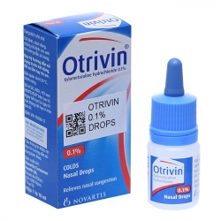Thuốc nhỏ mũi trị nghẹt mũi Otrivin 0.1% 10ml ( Nhỏ giọt )