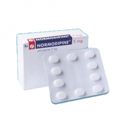 Thuốc Normodipin 5mg, Amlodipine 5mg, Hộp 30 viên ( Date 10/2020 )