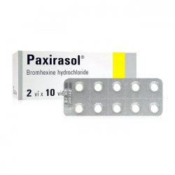 Thuốc PAXIRASOL - Bromhexine hydrochloride 8mg, Hộp 2 vỉ x 10 viên