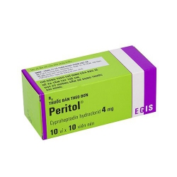 Thuốc Peritol 4mg, Cyproheptadine 4mg, Hộp 100 viên