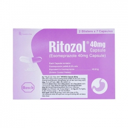 Thuốc Ritozol, Esomeprazole 40mg, Hộp 14 viên