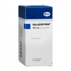 Salazopyrine 500mg Pfizer 100 viên - Điều trị viêm loét dạ dày