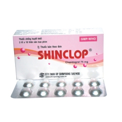 Thuốc Shinclop, Clopidogrel 75mg Shinpoong, Hộp 30 viên
