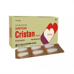 Thuốc Shinpoong Cristan, Clotrimazole 100mg, Hộp 6 viên