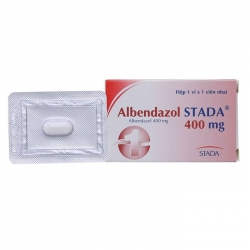 Thuốc tẩy giun Albedazol Stada 400mg, Hộp 01 viên