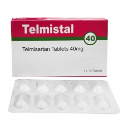 Thuốc Telmistal 40, Telmisartan 40mg, Hộp 3 vỉ x 10 viên