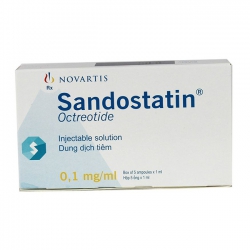 Thuốc tiêm Novartis Sandostatin 0,1mg/ml   Inj, Hộp 5 lọ