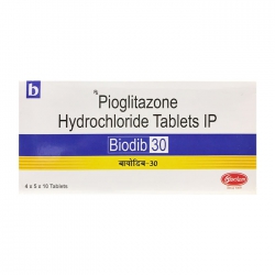 Thuốc tiểu đường Biodib 30mg, Hộp 200 viên