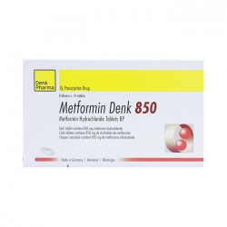 Thuốc tiểu đường Metformin Denk 850mg, Hộp 120 viên