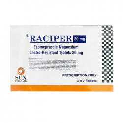 Thuốc tiêu hóa Raciper 20mg Esomeprazole, Hộp 14 viên