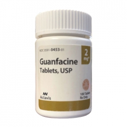 Thuốc tim mạch Actavis Guanfacine 2mg, Chai 100 viên