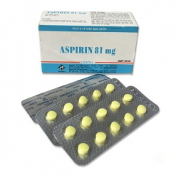 Thuốc tim mạch Aspirin 81mg | Hộp 10 vỉ × 10 viên