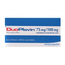 DuoPlavin 75mg/100mg Sanofi 3 vỉ x 10 viên - Kháng tiểu cầu, giảm nguy cơ đông máu