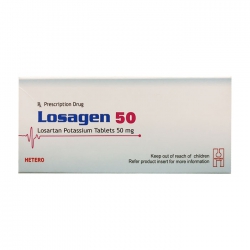 Thuốc tim mạch Hetero Losargen 50mg, Hộp 30 viên