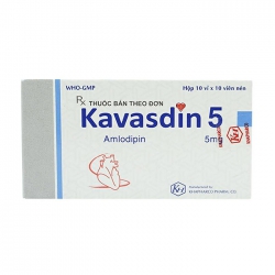 Thuốc tim mạch Khapharco Kavasdin 5mg, Hộp 100 viên