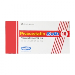 Thuốc tim mạch Pravastatin Savi 10mg, Hộp 30 viên