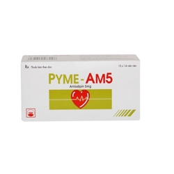 Thuốc tim mạch Pyme AM5 (Amlodipin 5mg) Hộp 140 viên