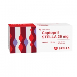Thuốc tim mạch Stella Captopril Stella 25mg