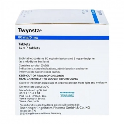 Thuốc tim mạch Twynsta  80mg/5mg, Hộp 98 viên