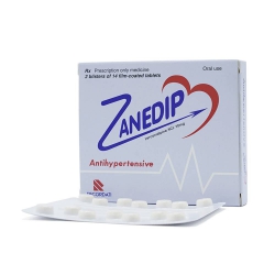 Thuốc tim mạch Zanedip - Lercanidipine 10mg, Hộp 28 viên