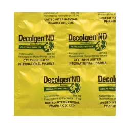Decolgen ND United Pharm 25 vỉ x 4 viên – Điều trị cảm cúm, cảm lạnh