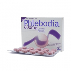 Thuốc trị suy giãn tĩnh mạch Phlebodia 600mg  | Hộp 30 viên