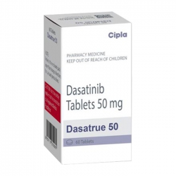 Thuốc ung thư Cipla Dasatrue 50 Dasatinib 50mg, Hộp 60 viên