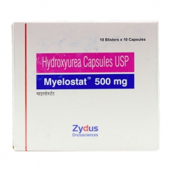 Thuốc ung thư Myelostat 500mg, Hộp 100 viên Hydrea 500mg